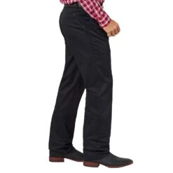 Wrangler Mens Riata Black Pleated Front Pants -Cheap Western Buck Store 00097BK 2