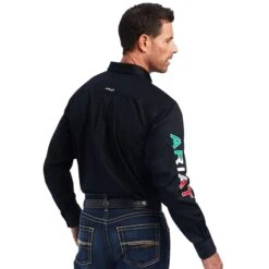 Ariat Men’s Team Logo Mexi Twill Classic Fit Long Sleeve Shirt -Cheap Western Buck Store 10038500 03