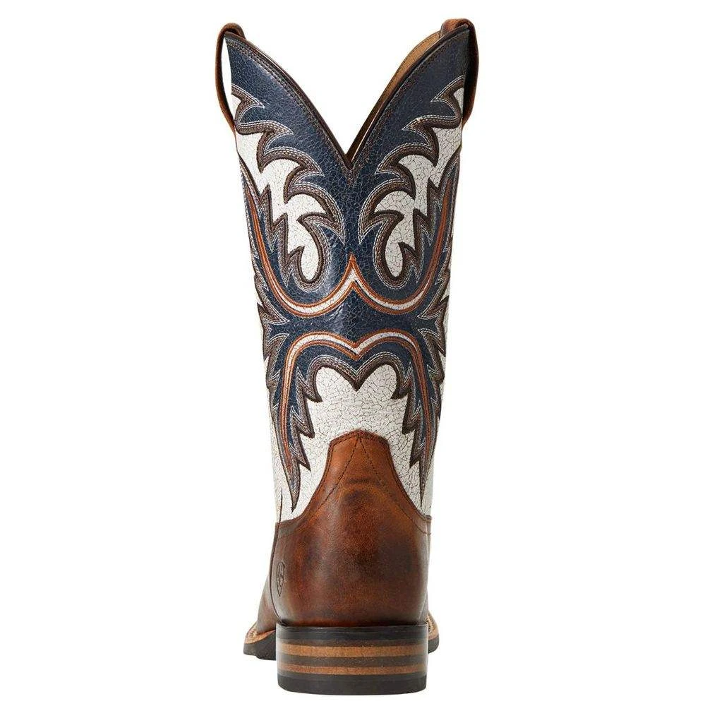 Ariat Men`s Brushrider Penny Brown 13` Coastal Cream Top Square Toe Boots 3 Ariat Men`s Brushrider Penny Brown 13` Coastal Cream Top Square Toe Boots - Image 3