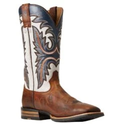 Ariat Men`s Brushrider Penny Brown 13` Coastal Cream Top Square Toe Boots 8 Ariat Men`s Brushrider Penny Brown 13` Coastal Cream Top Square Toe Boots -Cheap Western Buck Store 10040428 3