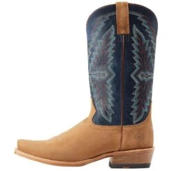 Ariat Mens Futurity Showman Dijon Roughout Navy Top Cutter Toe -Cheap Western Buck Store 10044499 031