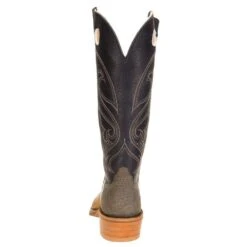 Rios Of Mercedes Men's Ride Ready HD Golden Tan 15in. Navy Bulldozer Top Cutter Toe Cowboy Boot -Cheap Western Buck Store 103604 3
