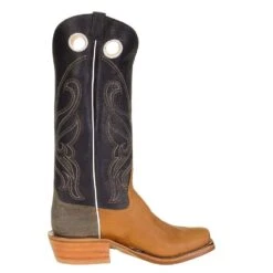 Rios Of Mercedes Men's Ride Ready HD Golden Tan 15in. Navy Bulldozer Top Cutter Toe Cowboy Boot -Cheap Western Buck Store 103604 4