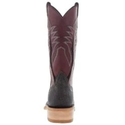 Rios Of Mercedes Men's Grey Cape Buffalo 13in Oxblood Waxy Kansas Top KS Toe Boot -Cheap Western Buck Store 109345 04
