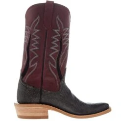 Rios Of Mercedes Men's Grey Cape Buffalo 13in Oxblood Waxy Kansas Top KS Toe Boot -Cheap Western Buck Store 109345 05