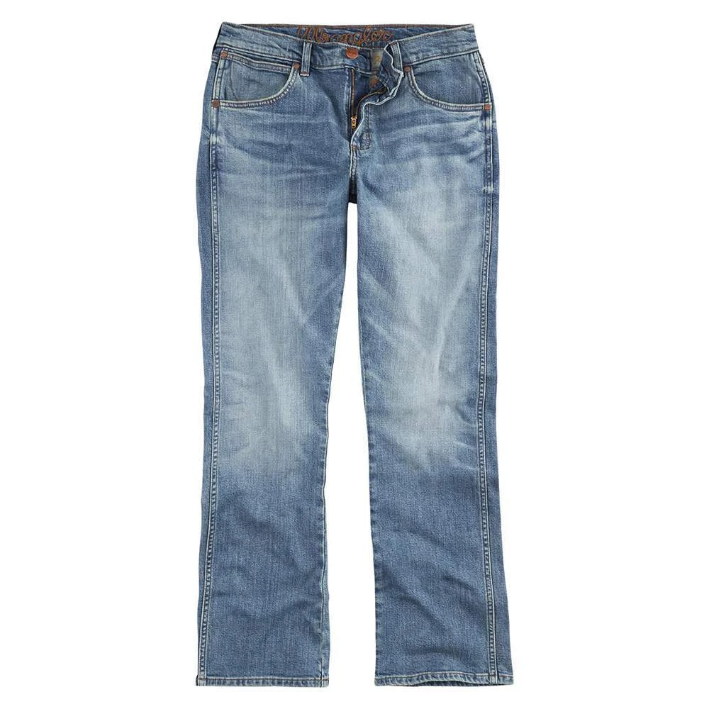 Wrangler Men'sRetro Premium Slim Boot Green Jean 2 Wrangler Men'sRetro Premium Slim Boot Green Jean - Image 2