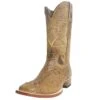 Men?s Tanner Mark Imitation Hornback Croc Antique Saddle With Mad Dog Honey Top Cowboy Boots