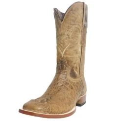 Men?s Tanner Mark Imitation Hornback Croc Antique Saddle With Mad Dog Honey Top Cowboy Boots