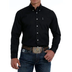 Cinch Men's Black Modern Fit Shirt