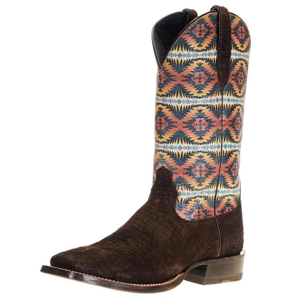 Ariat Men's Ariat Pendleton Dark Coffee 13in. Night Dance Top Square Toe Boot 1 Ariat Men's Ariat Pendleton Dark Coffee 13in. Night Dance Top Square Toe Boot