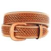 Vogt Silversmiths Men's Russet Basket Belt