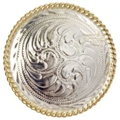 Silver Plated Engraved Scarf Slide