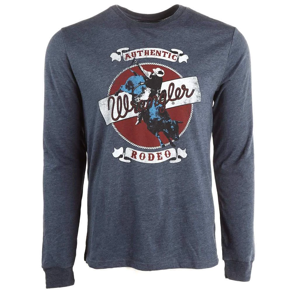 Wrangler Men's Long Sleeve Bull Rider Tee 1 Wrangler Men's Long Sleeve Bull Rider Tee