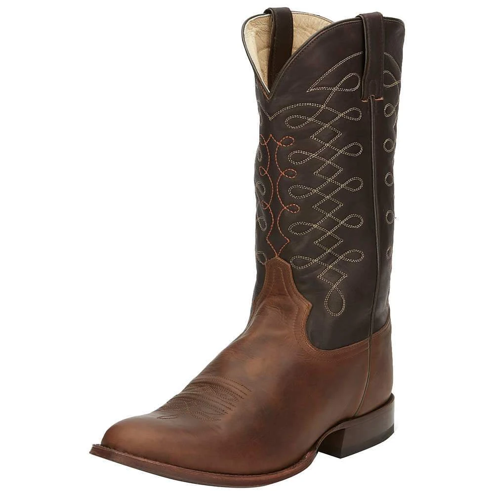 Tony Lama Men's Patron Fossil Brown 13in. Round Toe Cowboy Boots 1 Tony Lama Men's Patron Fossil Brown 13in. Round Toe Cowboy Boots