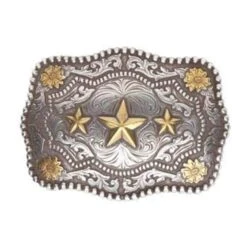 And West Scallop Triple Star Buckle