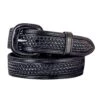 Vogt Black Basket Weave Belt