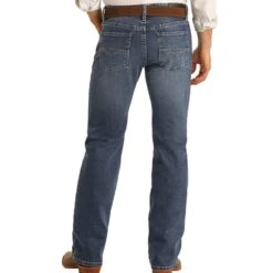 Rock N Roll Cowboy Men's Vintage 46 Pistol Straight Reflex Jeans -Cheap Western Buck Store 152153 default l f2b673bf 1ac1 4f27 a85c 37d524689eb2