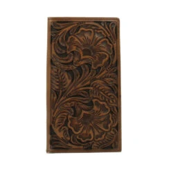 Ariat Floral Embossed Leather Rodeo Wallet
