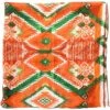 Wyoming Traders Men's Aztec Orange And Green Wild Rag Scarf
