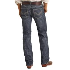 Rock N Roll Cowboy Men's Denim Pistol Straight Jean