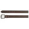 Men's JP West Braided Horsehair Tooled Belt