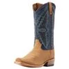 Ariat Mens Futurity Showman Dijon Roughout Navy Top Cutter Toe