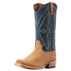 Ariat Mens Futurity Showman Dijon Roughout Navy Top Cutter Toe