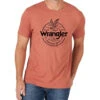 Wrangler Men's Red Heather Graphic T-Shirt
