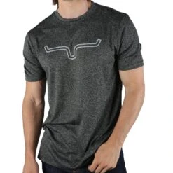 Kimes Ranch Men's Charcoal Outlier Tech Tee