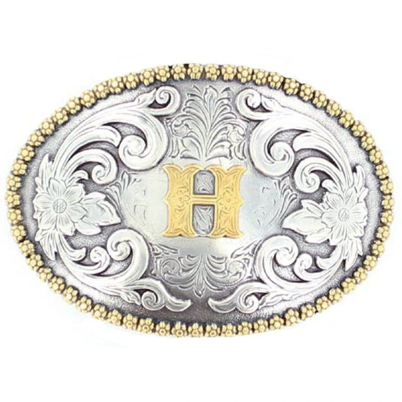 M&F H Initial Belt Buckle 1 M&F H Initial Belt Buckle