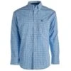 Wrangler Mens George Strait Baby Blue Button Down