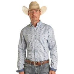 Panhandle Mens Long Sleeve Button