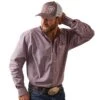Ariat Men's Solid Slub Classic Fit Shirt