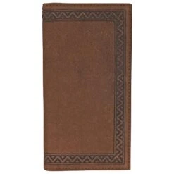 Justin Mens Rodeo Wallet Roughout Leather