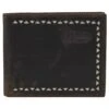 Justin Mens Slim Bi-Fold Wallet W/Lazer Cut And Cream Inlay