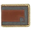 Mens Red Dirt Hat Co Bifold Wallet Turqouise Washed Edge Pattern