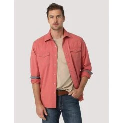Wrangler Retro Men's Premium Long Sleeve Button Down