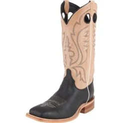 Justin Boot Company Men's Justin Bent Rail Black Burnished Calf Cowboy Boots