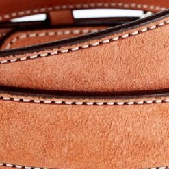 Texas Saddlery Mahogany Roughout Belt -Cheap Western Buck Store 1W57 2