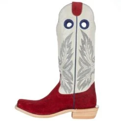 Hondo Enterprises Inc Men's Black Cherry Roughout Shoulder 15in. Bone Top Square Toe Boot -Cheap Western Buck Store 2136 3