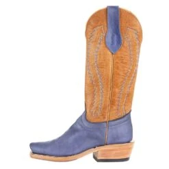 Rios Of Mercedes Men`s Olathe RR Royal Blue Wyoming 15` Vanilla Navajo Bison Top Cowboy Boot -Cheap Western Buck Store 256890 3