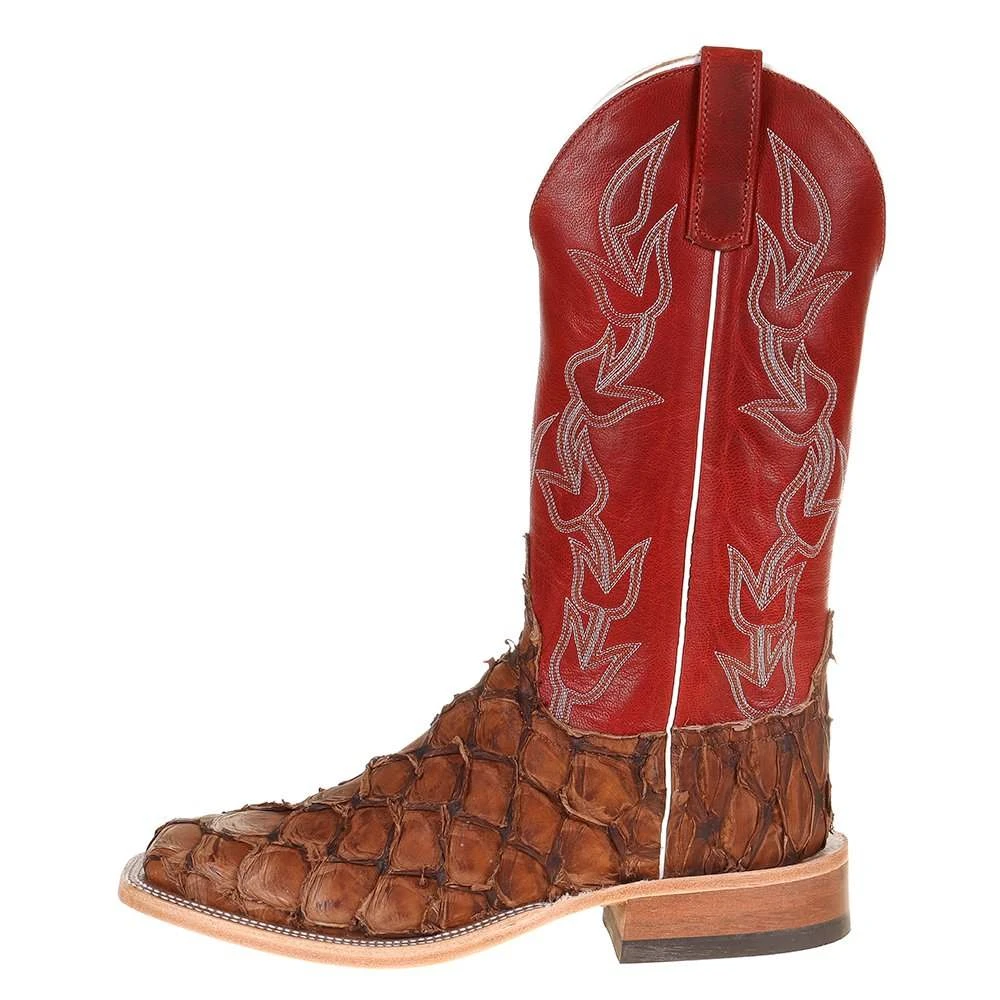 Anderson Bean Men's Cigar Matte Bass 13in. Red Fools Goat Top Cowboy Boot 3 Anderson Bean Men's Cigar Matte Bass 13in. Red Fools Goat Top Cowboy Boot - Image 3