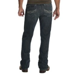 Wrangler Mens 20X Glasgow Vintage Slim Fit Boot Cut Jeans -Cheap Western Buck Store 42MWXGG 2