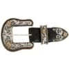 Montana Silversmiths Floral Two Tone Buckle Set