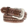 Western Fashion Men's NRS Tooled Single Stitch Belt