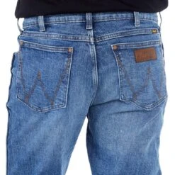 Wrangler Men's Retro Green Slim Boot Haze Wash -Cheap Western Buck Store 77MWPHZ 4