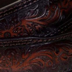 Gem Dandy Accessories Men's Floral Tooled Tapered Belt -Cheap Western Buck Store 8634500 200 1