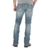 Wrangler Mens 44 Slim Straight Light Wash Jeans