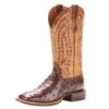Relentless By Ariat Men's Ariat Relentless Tobacco Full Quill Ostrich 13in. Cowboy Boots