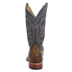 Horsepower Men`s Honey Filet Fo Fish Print 13in. Black Maverick Top Square Toe Boot -Cheap Western Buck Store HP1865 4